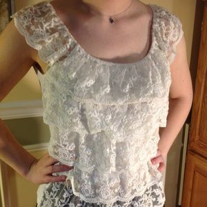 White lace top (formal or casual)
